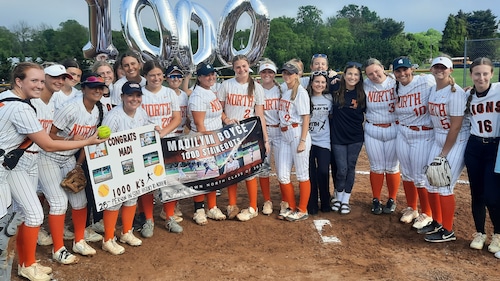Madilynn Boyce 1,000th strikeout