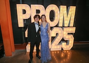 Students from Voorhees High School celebrate their prom at SteelStacks in Bethlehem, PA on Thursday, May 22, 2025.