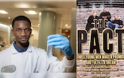 "The Pact: Three Young Black Men Make a Promise and Fulfill a Dream" inspired Solomon Williams, 21, to become a doctor (Nick Romanenko, Rutgers University) (Copy photo Amira Sweilem).