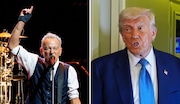 Left, Bruce Springsteen. Right, Donald Trump. The two once again traded barbs this week.