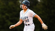 Sumaya Ali (22) of Wayne Valley runs to second base during the softball game between Wayne Valley and Passaic Valley at Passaic Valley High School in Little Falls, NJ on Friday, April 4, 2025.