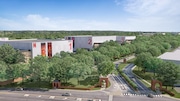 An artistic rendering of the proposed Netflix production facility at Fort Monmouth