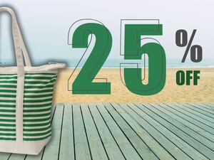 Nordstrom has this new Lands’ End nautical canvas tote on sale for 25% off just in time for beach season