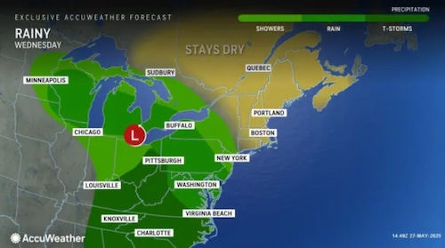 N.J. weather: Dreary stretch of thunderstorms, rain starts Wednesday. Latest forecast.