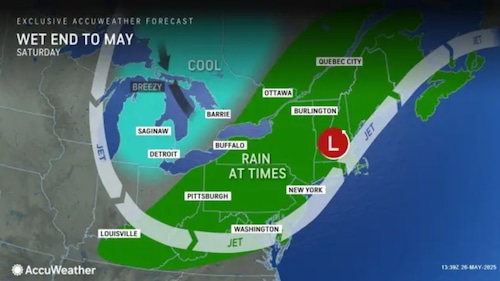 N.J. weather: Widespread rain arrives Wednesday, continues into weekend. Latest forecast.