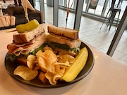 Turkey + brie sandwich at Sweet Jeans Kitchen + Espresso Bar in Newark