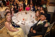 Students from Ridgefield Park Jr-Sr High School in Ridgefiled Park celebrate their prom at Seasons Catering in the Township of Washington, NJ on Thursday, May 22, 2025. 